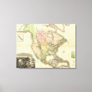 Composite North America Canvas Print
