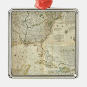 Composite North America Metal Tree Decoration