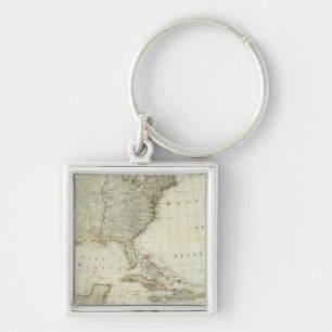 Composite North America, West India Islands Key Ring