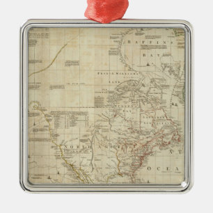 Composite North & South America Metal Tree Decoration