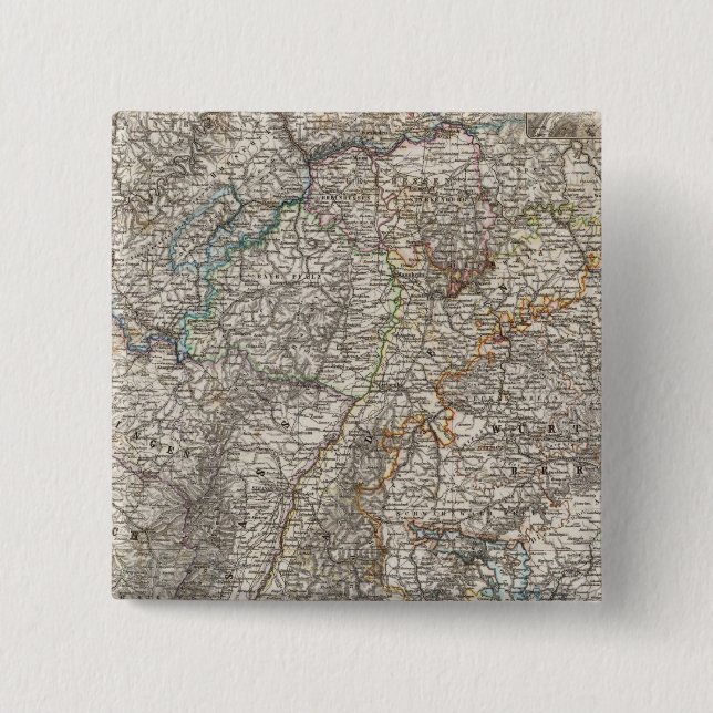 Composite of Southwestern Germany 15 Cm Square Badge (Front)