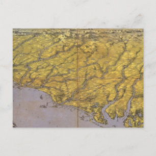 Composite Panorama of the Seat of War Postcard