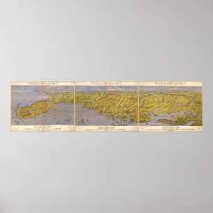 Composite Panorama of the Seat of War Poster