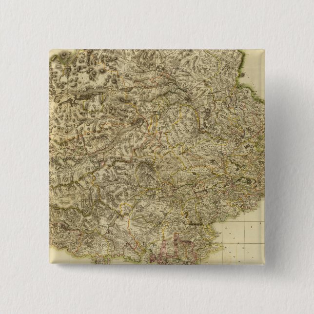 Composite Perthshire 15 Cm Square Badge (Front)