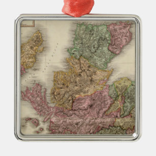 Composite Scotland Metal Tree Decoration