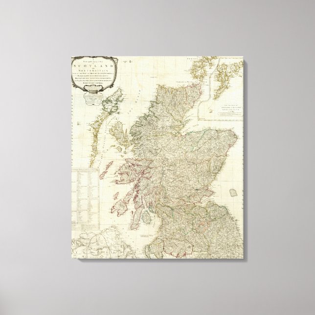 Composite Scotland or North Britain Canvas Print (Front)