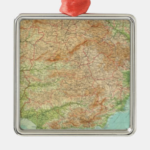 Composite Spain, Portugal Metal Tree Decoration