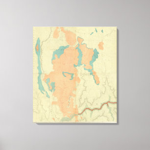 Composite Uinkaret Plateau North and South half Canvas Print