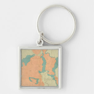 Composite Uinkaret Plateau North and South half Key Ring