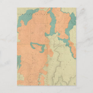 Composite Uinkaret Plateau North and South half Postcard