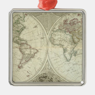Composite World or terraqueous globe Metal Tree Decoration
