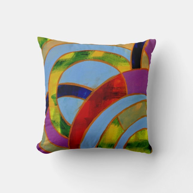 Composition #21A by Michael Moffa Cushion (Front)