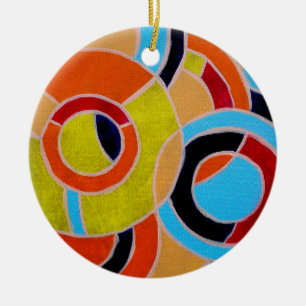 Composition #22 by Michael Moffa Ceramic Tree Decoration