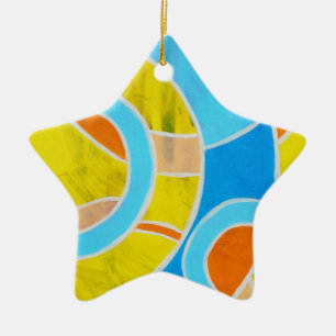 Composition #23 by Michael Moffa Ceramic Tree Decoration