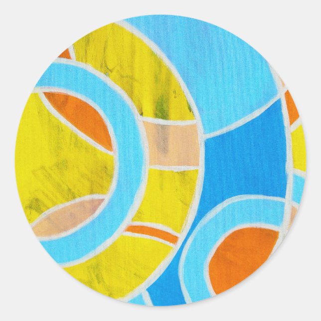 Composition #23 by Michael Moffa Classic Round Sticker (Front)