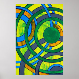 Composition #28 by Michael Moffa Poster