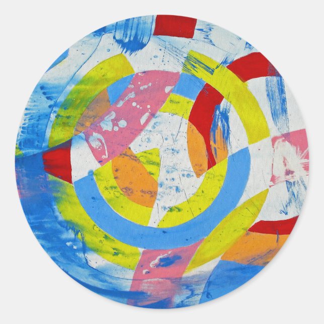 Composition #2 by Michael Moffa Classic Round Sticker (Front)