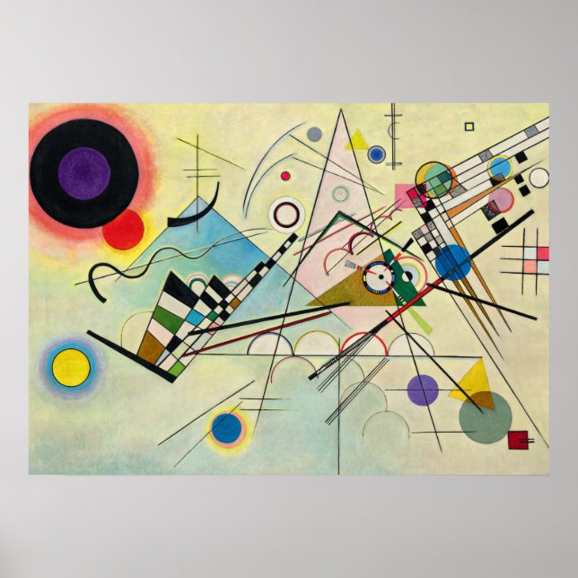 Composition 8, 1923 by Wassily Kandinsky Poster (Front)
