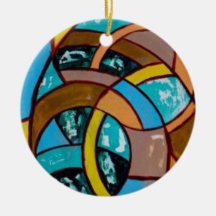 Composition #8 by Michael Moffa Ceramic Tree Decoration