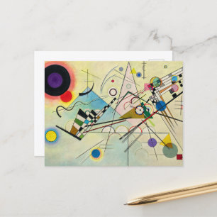 Composition 8 by Wassily Kandinsky Holiday Postcard