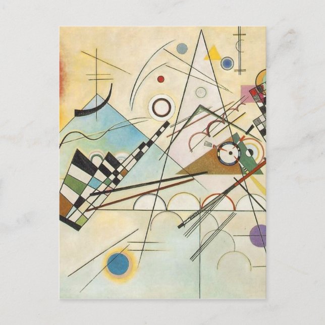 Composition 8 Kandinsky Painting Postcard (Front)