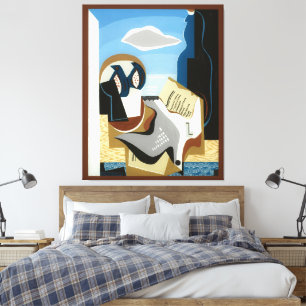Composition À L’oiseau Canvas Print