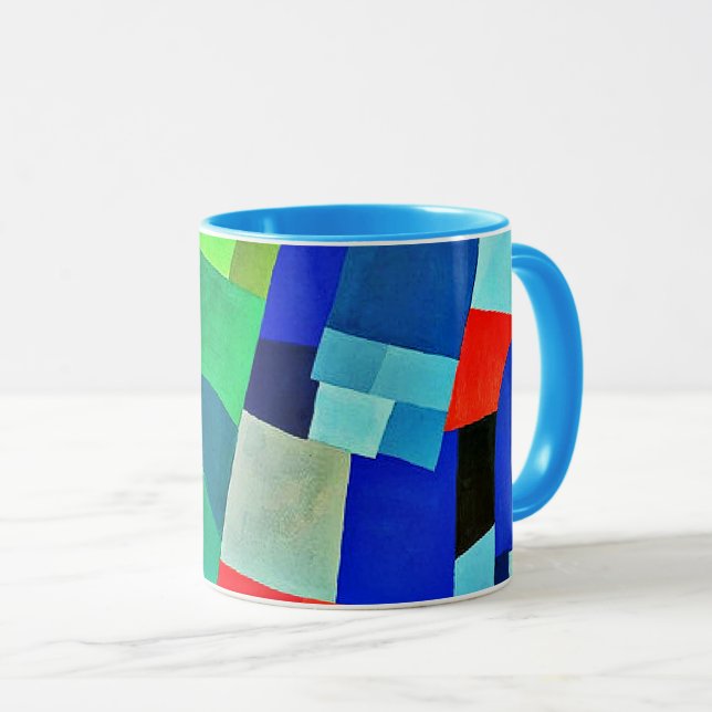Composition, abstract art by Otto Freundlich Mug (Front Right)