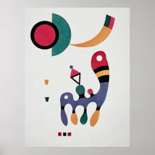 Composition Biomorphic Abstraction-  Kandinsky Poster