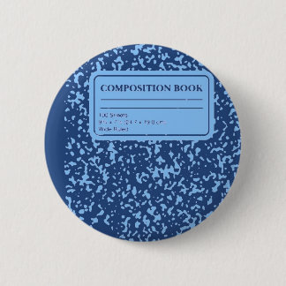 Composition Book 6 Cm Round Badge