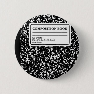 Composition Book 6 Cm Round Badge