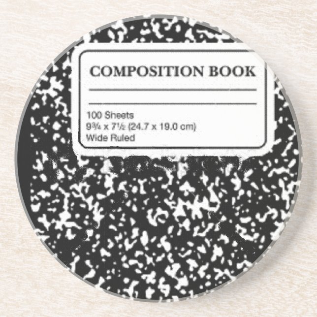 Composition Book Coaster (Front)