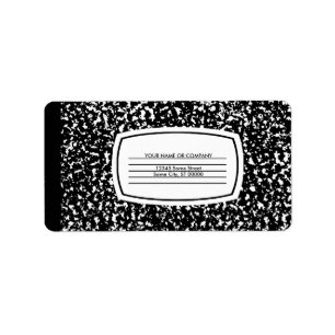 composition book label