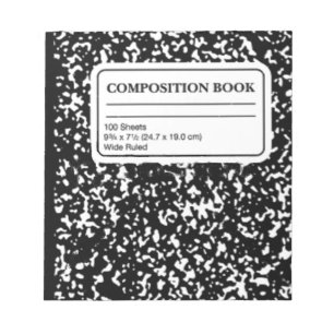 Composition Book Notepad