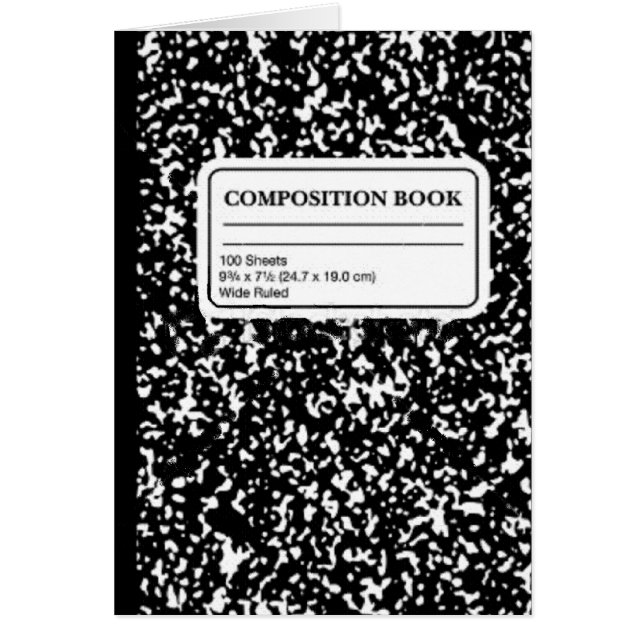 Composition Book/Student-Teacher (Front)