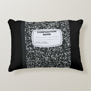 Composition Book Student Teacher Decorative Cushion