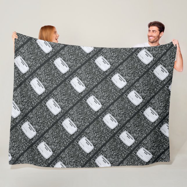 Composition Book Student Teacher Fleece Blanket (In Situ)