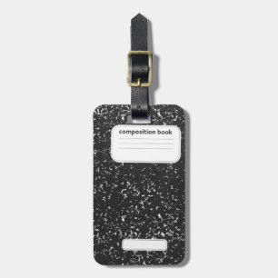 Composition Book Student Teacher Luggage Tag