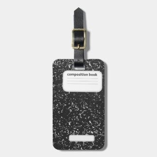 Composition Book Student Teacher Luggage Tag
