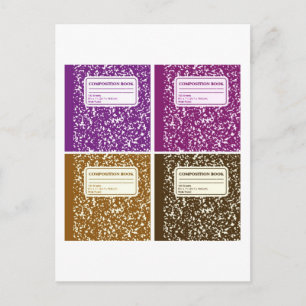 Composition Book/Student-Teacher Postcard