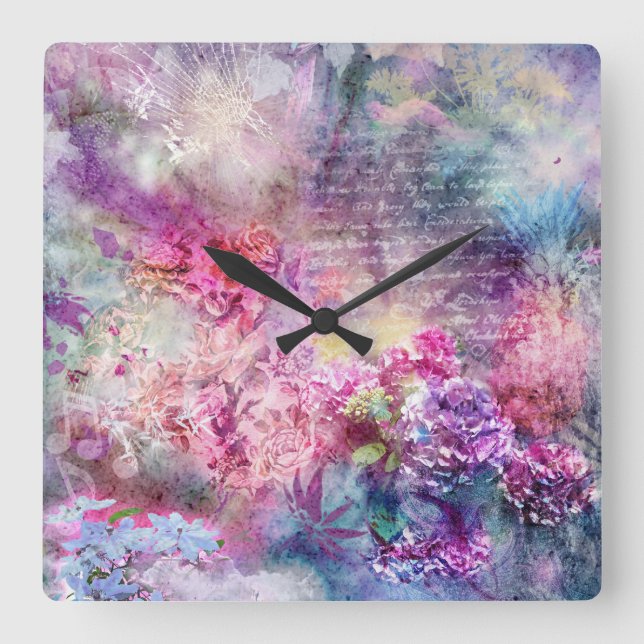 Composition in Pastel Wall Clock (Front)