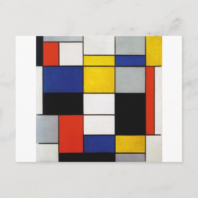 Composition, Mondrian Postcard (Front)