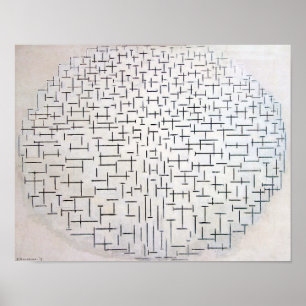 Composition No. 10, Pier and Ocean Mondriaan Poster