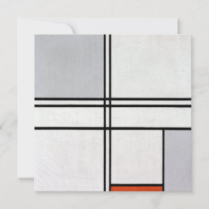 Composition (No. 1) Grey-Red Piet Mondrian