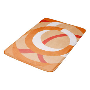 Composition No. 43 - Orange Monochrome Bath Mat
