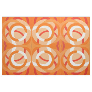 Composition No. 43 Orange Monochrome Fabric