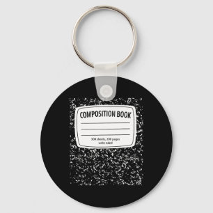 Composition Notebook Costume - Matching Group Hall Key Ring