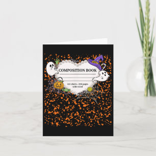 Composition Notebook Costume Matching Group Hallow Card