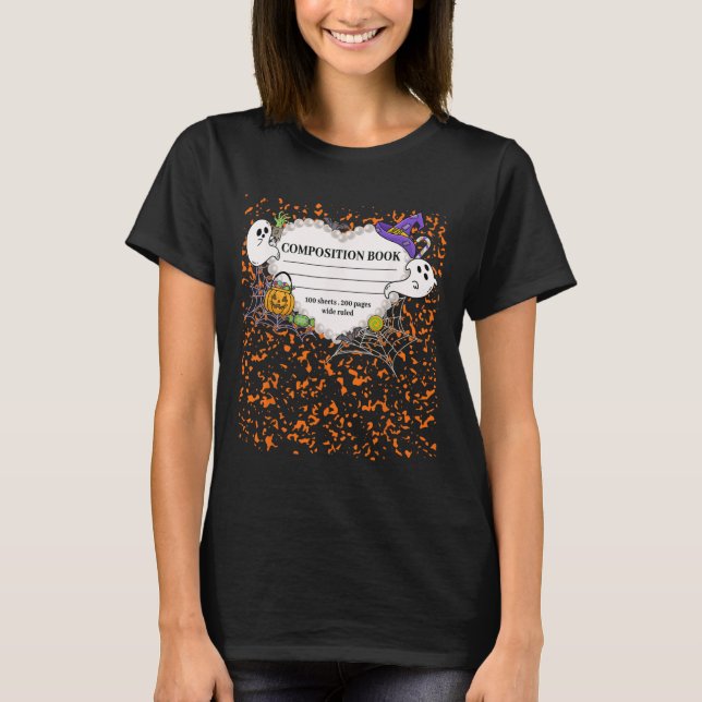 Composition Notebook Costume Matching Group Hallow T-Shirt (Front)