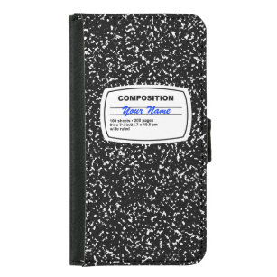 Composition Notebook Customisable Samsung Galaxy S5 Wallet Case