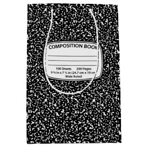 Composition Notebook Gift Bag